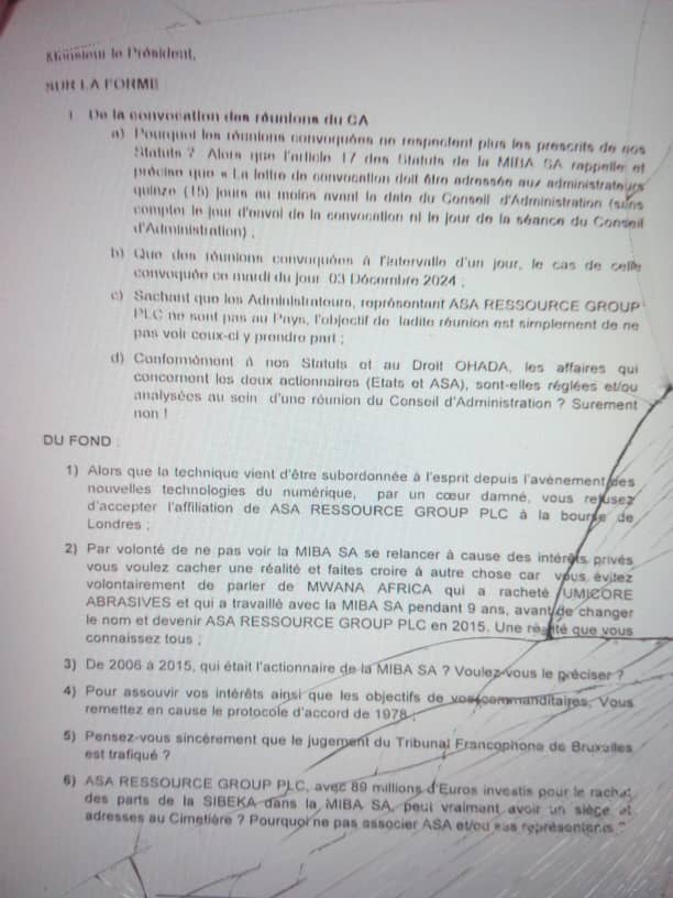 IMG-20241206-WA0053 MIBA S.A : Qui va et doit finalement trancher dans cet imbroglio interne?