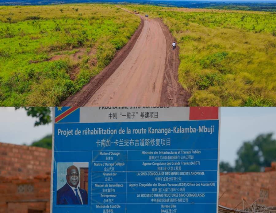 IMG-20250714-WA0147 Infrastructures de base à l'œuvre: Le conseiller spécial Martin Kabuya s'édifie de la route Kananga-Kalamba Mbuji.