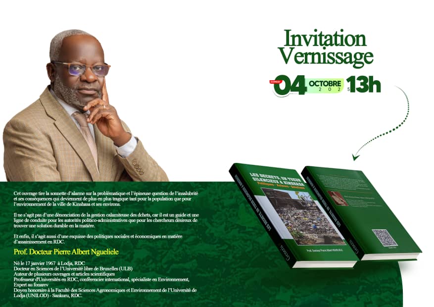 IMG-20250924-WA0156 Environnement urbain, que faut-il faire des déchets ? Le vernissage du livre opportun le 4/10/2025.