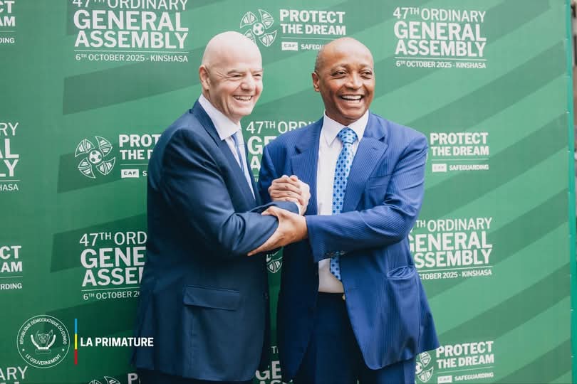 IMG-20251006-WA0162 Le vice-président du CONOR-FECOFA, Honoré Loango, représente la présidente Belinda Luntadila à l’ouverture de la 47ᵉ Assemblée générale de la CAF.