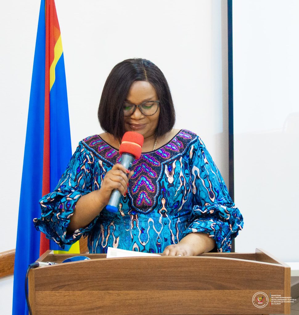 IMG-20251007-WA0155-970x1024 Atelier national de la Société Civile, du 7 au 9 octobre 2025, sur le couloir vert Kivu-Kinshasa( CVKK), discours de S.E. Mme la Ministre de l'Environnement, Développement Durable et Nouvelle Économie du Climat.