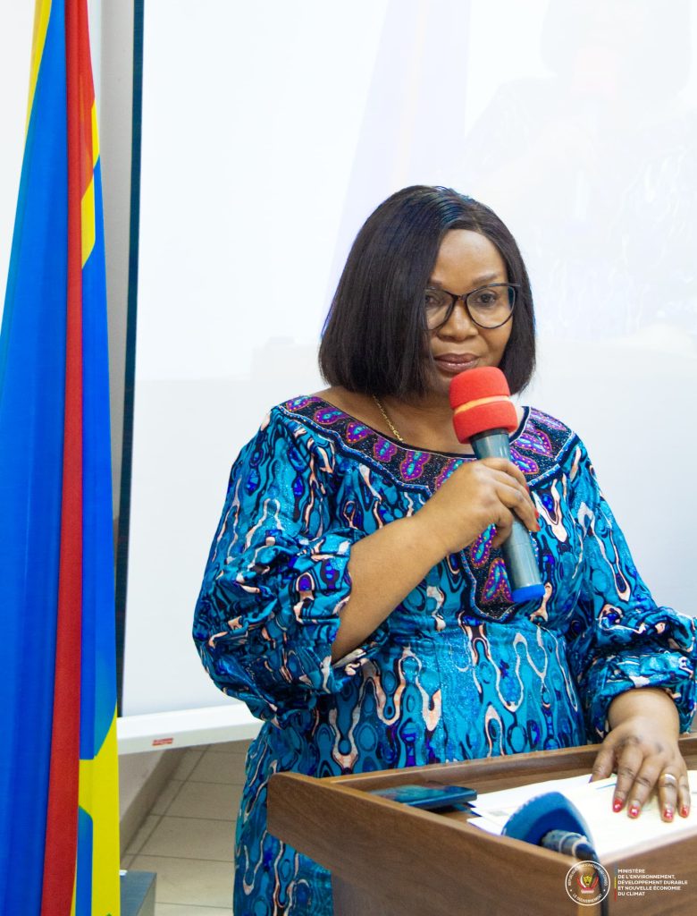 IMG-20251007-WA0156-780x1024 Atelier national de la Société Civile, du 7 au 9 octobre 2025, sur le couloir vert Kivu-Kinshasa( CVKK), discours de S.E. Mme la Ministre de l'Environnement, Développement Durable et Nouvelle Économie du Climat.