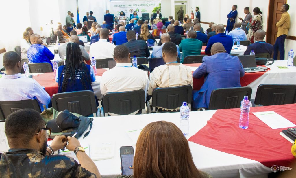 IMG-20251007-WA0164-1024x618 Atelier national de la Société Civile, du 7 au 9 octobre 2025, sur le couloir vert Kivu-Kinshasa( CVKK), discours de S.E. Mme la Ministre de l'Environnement, Développement Durable et Nouvelle Économie du Climat.