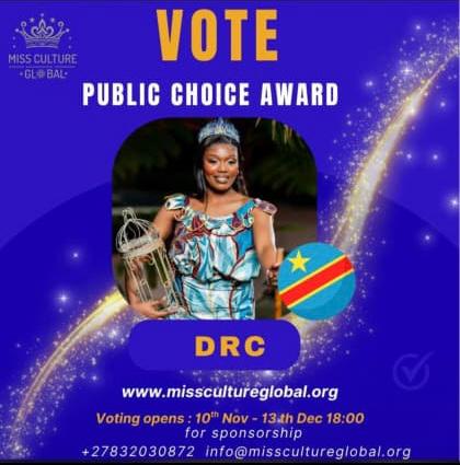 IMG-20251117-WA0002 Miss Culture Global 2025 : Soutenons notre compatriote Jemima Salima Kasongo, l’étoile congolaise qui illumine la scène internationale !