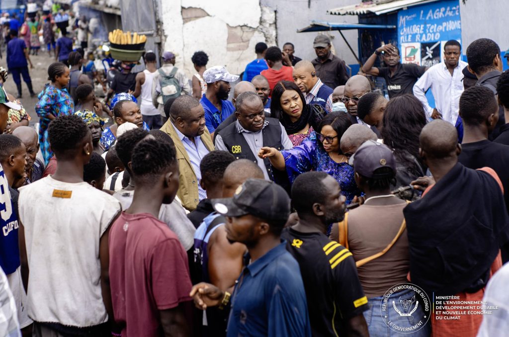 17154-1024x678 Kinshasa : La Ministre Marie Nyange surprend la Bralima en flagrant délit de pollution urbaine.